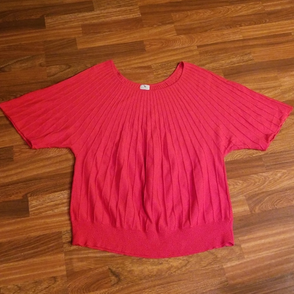 Red Worthington Tunic Sweater Sz. 2X